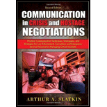 Communication in Crisis and Hostage Neg