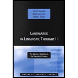 Landmarks in Linguistic Thought II  The Western Tradition in the Twentieth Century