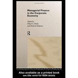 Managerial Finance in Corporate Economy