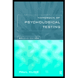 Handbook of Psychological Testing