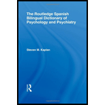 Routledge Spanish Bilingual Dictionary of Psychology and Psychiatry