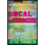 Local Literacies Reading and Writing in One Community