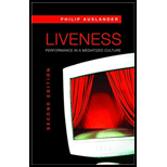 Liveness  Performance in a Mediatized Culture