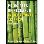 Principles of Research in Behavioral Science