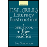 ESL Literacy Instruction  A Guidebook to Theory and Practice