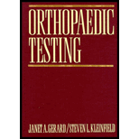 Orthopaedic Testing  A Rational Approach to Diagnosis