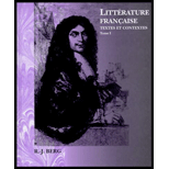 Litterature francaise  Textes et Contextes Tome I