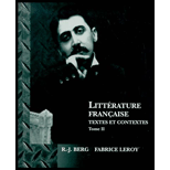 Litterature francaise  Textes et contextes Tome II  XIXe et XXe sicles