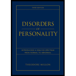Disorders of Personality 3RD 11 Edition, by Theodore Millon - ISBN 9780470040935