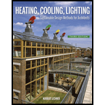 Heating, Cooling, Lighting  Design Methods for Architects