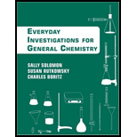 Everyday Investigations for General Chem.