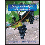 Design and Analysis of Experiments