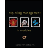 Exploring Management in Modules -Package -  Schermerhorn, Paperback