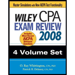 Wiley CPA Examination Review 08, 4 Volume Set