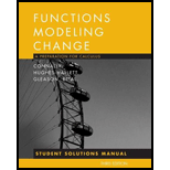 Functions Modeling Change   With Student Solutions Manual