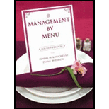 Management by Menu   With Study Guide