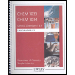 Laboratory Manual for General Chemistry I & II for Temple University -  John Scovill, Paperback