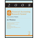 2008 Financial Accounting Research   CD (Software)