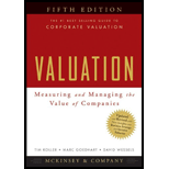 Valuation  Measuring and Managing the Value of Companies (Cloth) Text Only