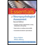 Essentials of Neuropsychological Assessment