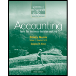 Accounting Tools for Business Decision Making, Volume II  Study Guide