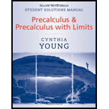 Precalculus Student Solution Manual