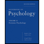 Handbook of Psychology, Volume 11