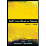 Adult Psychopathology and Diagnosis