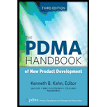 PDMA HANDBOOK OF PRODUCT DEVELOPMENT 3RD 13 Edition, by Kahn - ISBN 9780470648209