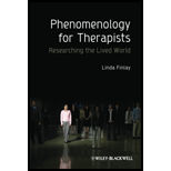 Phenomenology For Therapists 11 Edition, by Finlay - ISBN 9780470666456