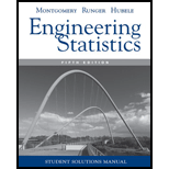 Engineering Statistics   Solution Manual