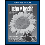 Dicho Y Hecho Activities Manual