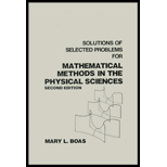 Mathematical Methods in the Physical Sciences (Student Solutions Manual)