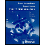 Finite Mathematics : An Application Approach, Student Solution Manual - Abe Mizrahi and Michael Sullivan