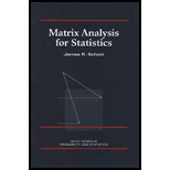 Matrix Analysis for Statistics