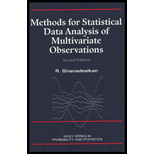 Methods for Statistical Data Analysis of Multivariate Observations