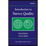 Introduction to Survey Quality