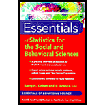 Essentials of Statistics for the Social and Behavioral Sciences