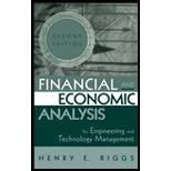 Financial and Economic Analysis for Engineering and Technology Management