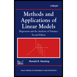 Methods and Application of Linear Models  Regression and the Analysis of Variance