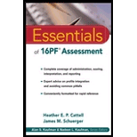 Essentials of 16PF Assessment