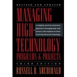 Managing High Technology Programs and Projects