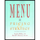 Menu  Pricing And Strategy