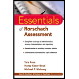 Essentials of Rorschach Assessment