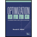 Optimization  Foundations and Applications