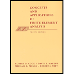 Concepts and Applications of Finite Element Analysis