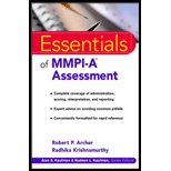 Essentials of MMPI A Assessment