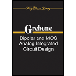 Bipolar and Mos Analog Integ. Circuit Design