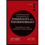 Comprehensive Handbook of Personality and Psychopathology, Volume 1