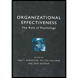 Organizational Effectiveness  Role of Psychology